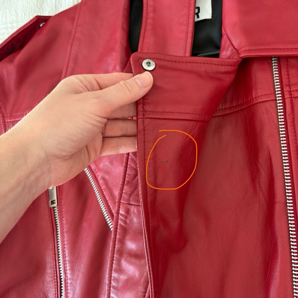 Red Leather Jacket - Picture 4 of 8